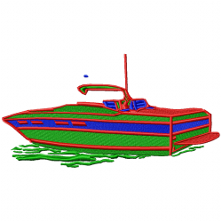 Boats Embroidery Design 4 Boats Embroidery Design 4